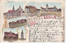 Egeln Litho Post Rathaus