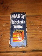 Türschild Maggi Emailleschild Emailschild Werbeschild Blechschild Reklameschild