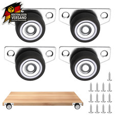 Möbelrollen Gummi 32mm Flach