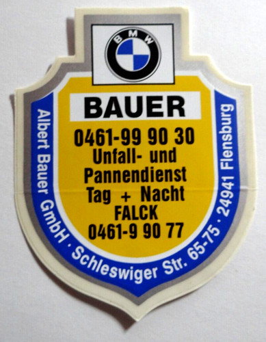Werbe aufkleber bmw autohaus - werbe-aufkleber,