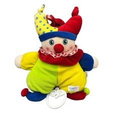 Simba Baby Clown Spieluhr Harlekin Plüsch Stofftier 26cm Bunt Anhänger Zirkus
