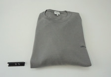 ARMANI Collezioni Herren Pullover Grau Größe 50 (L) 100% Baumwolle