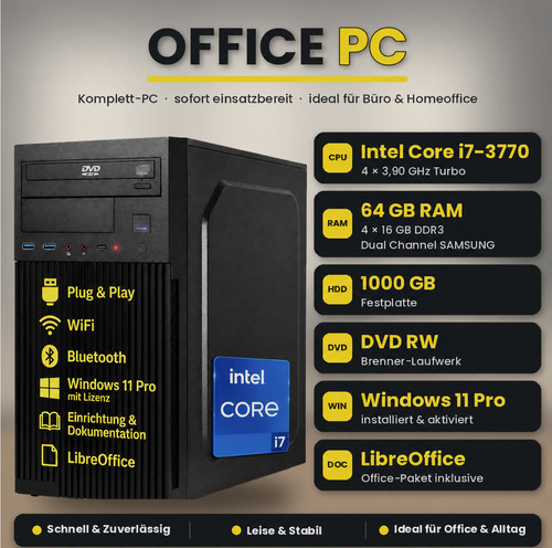 Leiser silent office - silent, office-pc