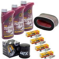 Öl Wartung für Honda VT 750 C C2 DC 1997-03 Set 3L Luftfilter Ölfilter Zündkerze