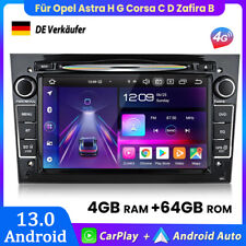 DAB+ 4+64GB DVD Android13 Autoradio GPS BT Für Opel Astra H G Corsa C D Zafira B