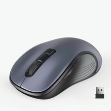 WisFox PC Funkmaus 1600DPI 6 Tasten Optische USB Maus Kabellos AA Batterie inkl.