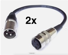 2x DIN KLEIN TUCHEL XLR KABEL