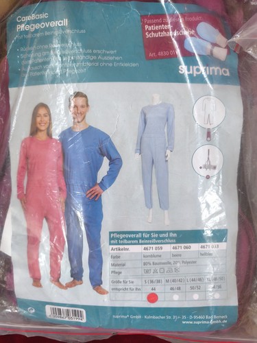 Pflegeoverall lange - –,