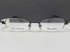 Titan Eschenbach Brille schwarz gun metal kleine Gläser 8667 Brendel Halbrand