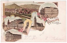 alte Litho-Ak Graslitz