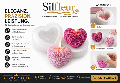 Silfleur silikonform herz - silfleur™,