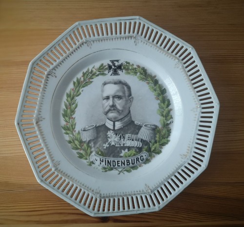 Hindenburg porzellanteller - hindenburg,