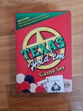 Texas Hold 'Em Poker Set Blech Dose Poker Game Spiel 