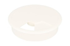 Kabeldurchführung Schreibtisch Kabeldurchlass weiss Kunststoff Kabeldose ø80mm 