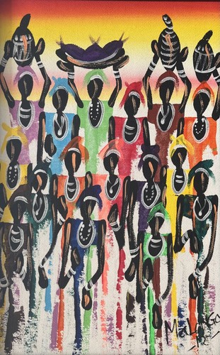 Malonga afrikanisches gemälde - afrikanisches,