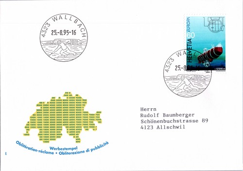Schweiz brief sst wallbach - schweiz,