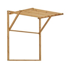 Handtuchhalter Wäscheständer LOKKA Wandmontage klappbar faltbar Bambus B-Ware