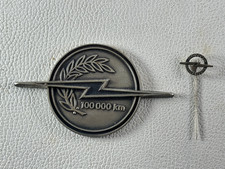 Opel Blitz 100000 km Plakette & Nadel 800er Silber 60er Jahre Badge