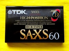 1x TDK SA-XS 60 Cassette Tape 1995-1997 + OVP + SEALED +