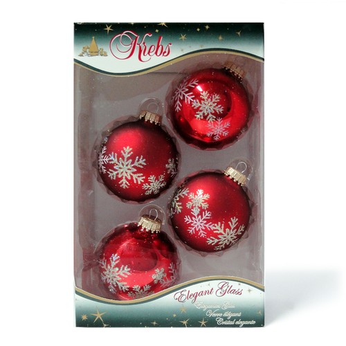 4er set weihnachtskugeln - 4er,