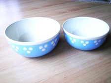 Villeroy & Boch 2x Schale Schüssel blau weiße Punkte rund Porzellan einzeln mögl