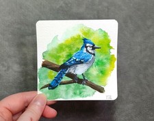 Blauhäher Gemälde in