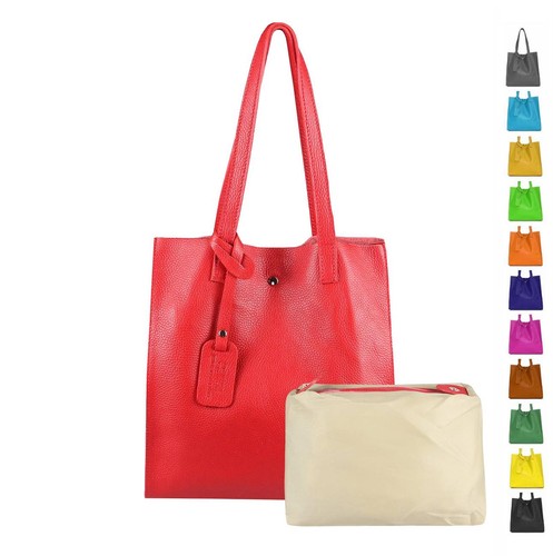Damen leder tasche shopper - leder,