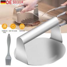 Burgerpresse Hamburgerformer Edelstahl Grill Frikadellen Antihaftbesch Burger DE