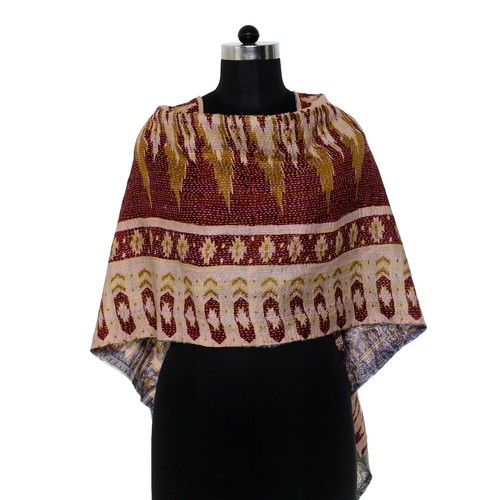 Seide kantha schal vintage - seide,