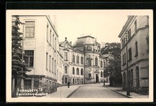 Ansichtskarte Sonneberg /Th., Straßenpartie mit Spielzeugmuseum 1952 