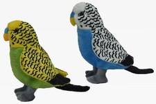 Kuscheltier Wellensittich Vogel  H 19 cm Plüschtier zufällige Farbe 1017190