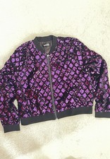 Pailettenjacke Lila Gr. XL