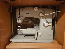 Original Pfaff Nähmaschine 362 Automatic – mit Nähschrank