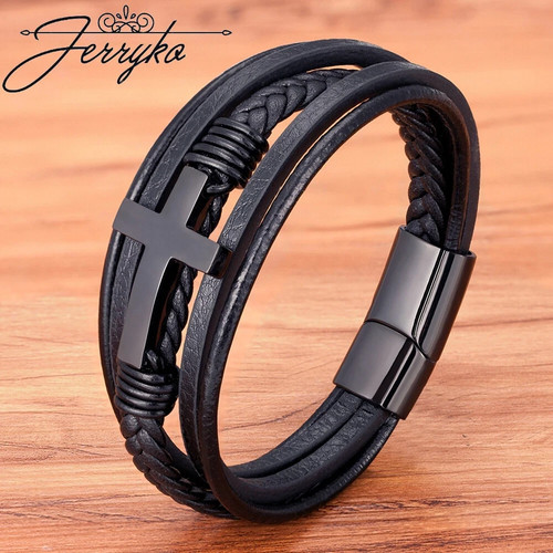 Herren armband schwarz echtes - herren,
