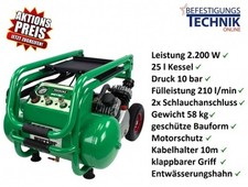 Prebena Montage Kompressor WARRIOR 435 25 Liter Kessel 10 Bar