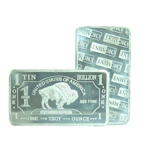 Tin buffalo 999 fine - buffalo, .999
