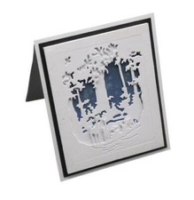 Wald Hintergrund Rahmen Metall