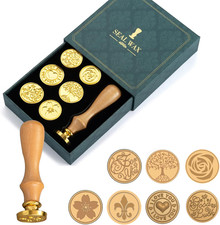 Wachssiegel Set, 7 Stück
