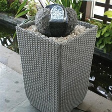 Zimmerbrunnen Granit mit LED