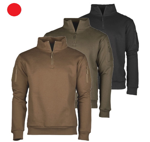Tactical sweatshirt mit zipper - tactical,