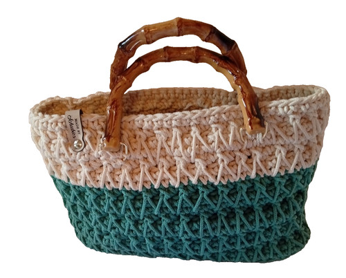 Gehäkelte handtasche mit - handtasche,