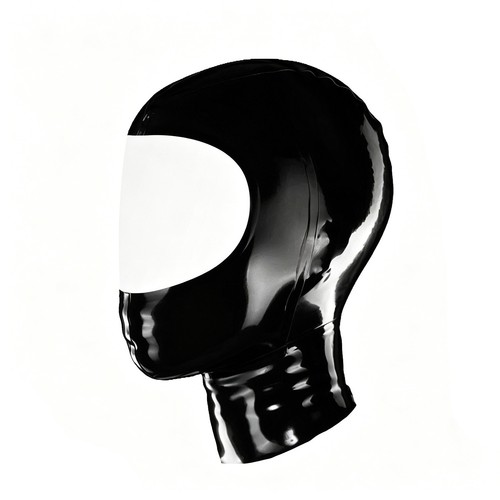 Schwarz latex haube offenes - haube,