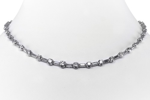 Collier diamanten 9 ct - diamanten,
