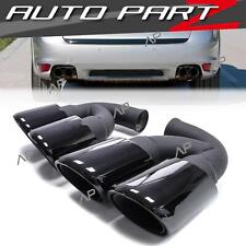 Auspuff Endrohre Auspuffblenden Schwarz für Porsche Cayenne 92A V8 Turbo 10-14