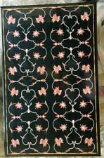 24 Zoll x 36 Zoll rechteckiger schwarzer Marmor-Esstisch italienisches Design...