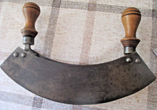 Antikes doppel Wiegemesser Kräutermesser gemarkt  alte Berufe Bäcker Metzger