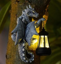 Drachen Deko mit Solar Laterne