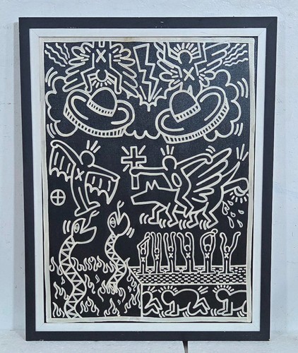 Keith haring acryl auf - haring,