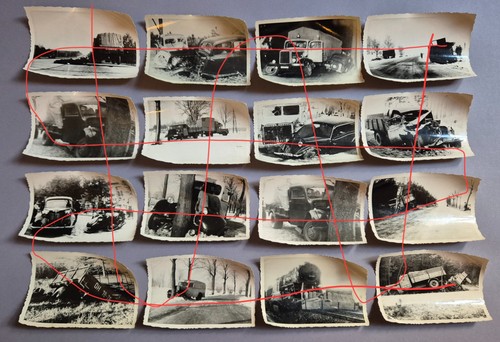 16x foto konvolut lkw unfall - 16x,