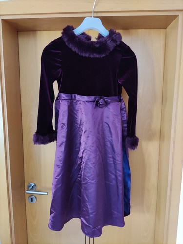 Mädchen kleid lang lila - kleid,